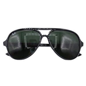 Ray-Ban Men's Cats 5000 Black & Green Sunglasses RB4125 601 59-13 NIB Unisex